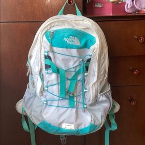 Northface Borealis backpack white teal
